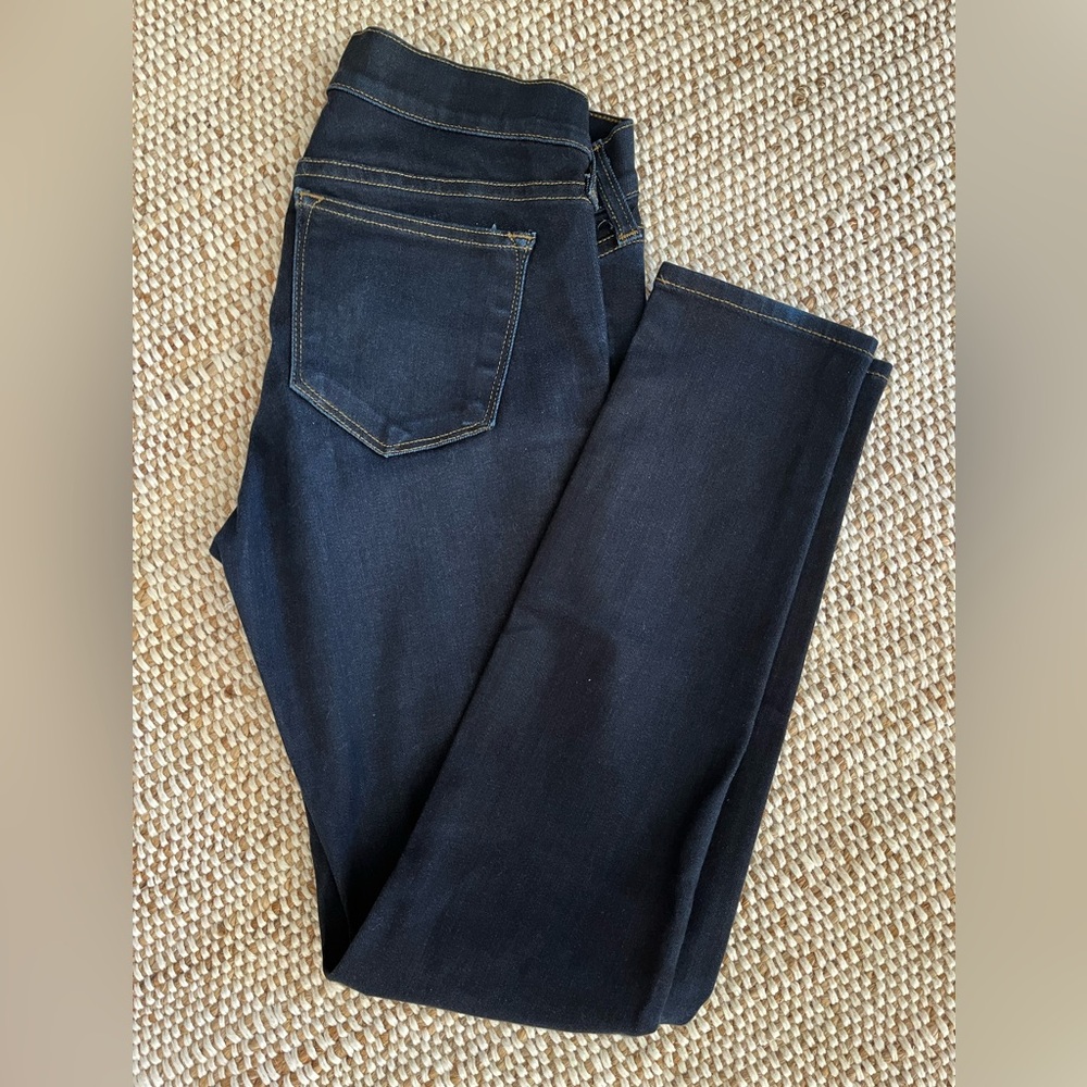 J. Crew Dark Blue Maternity Skinny Jeans